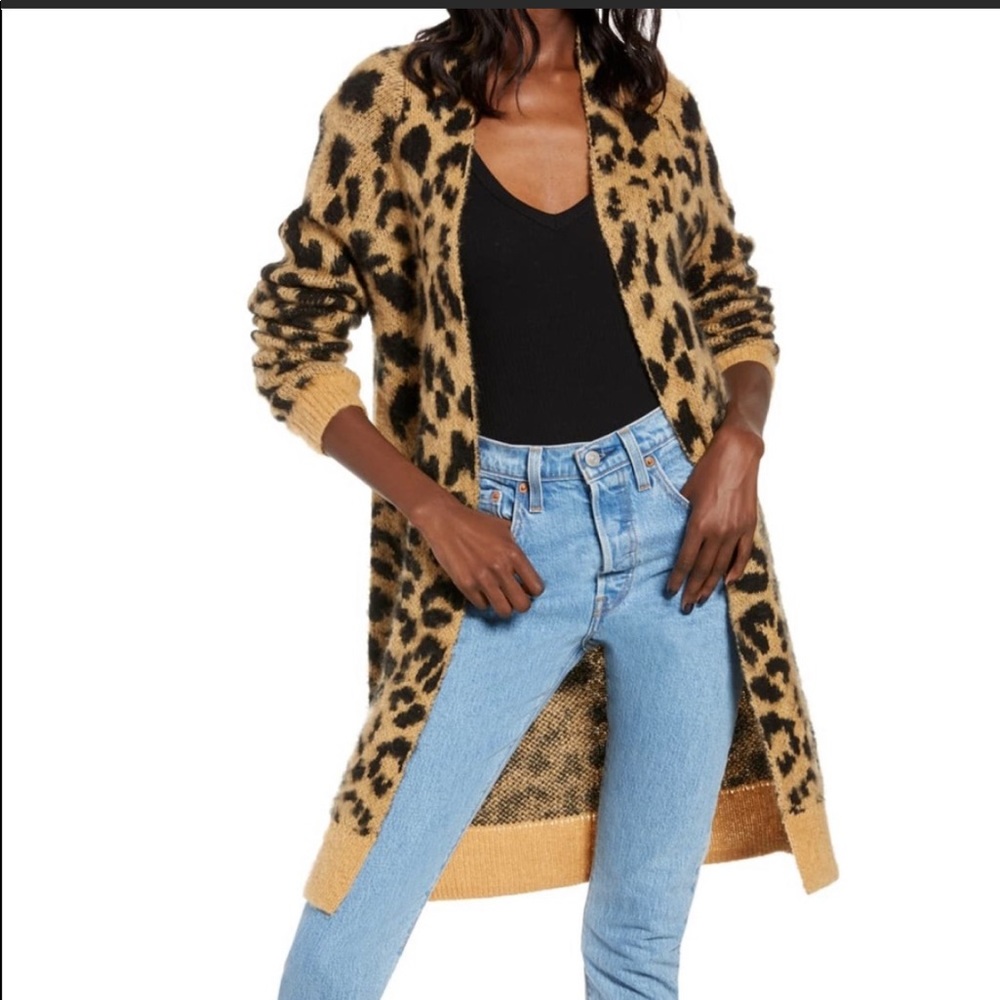 Nordstrom BP Leopard Cardigan